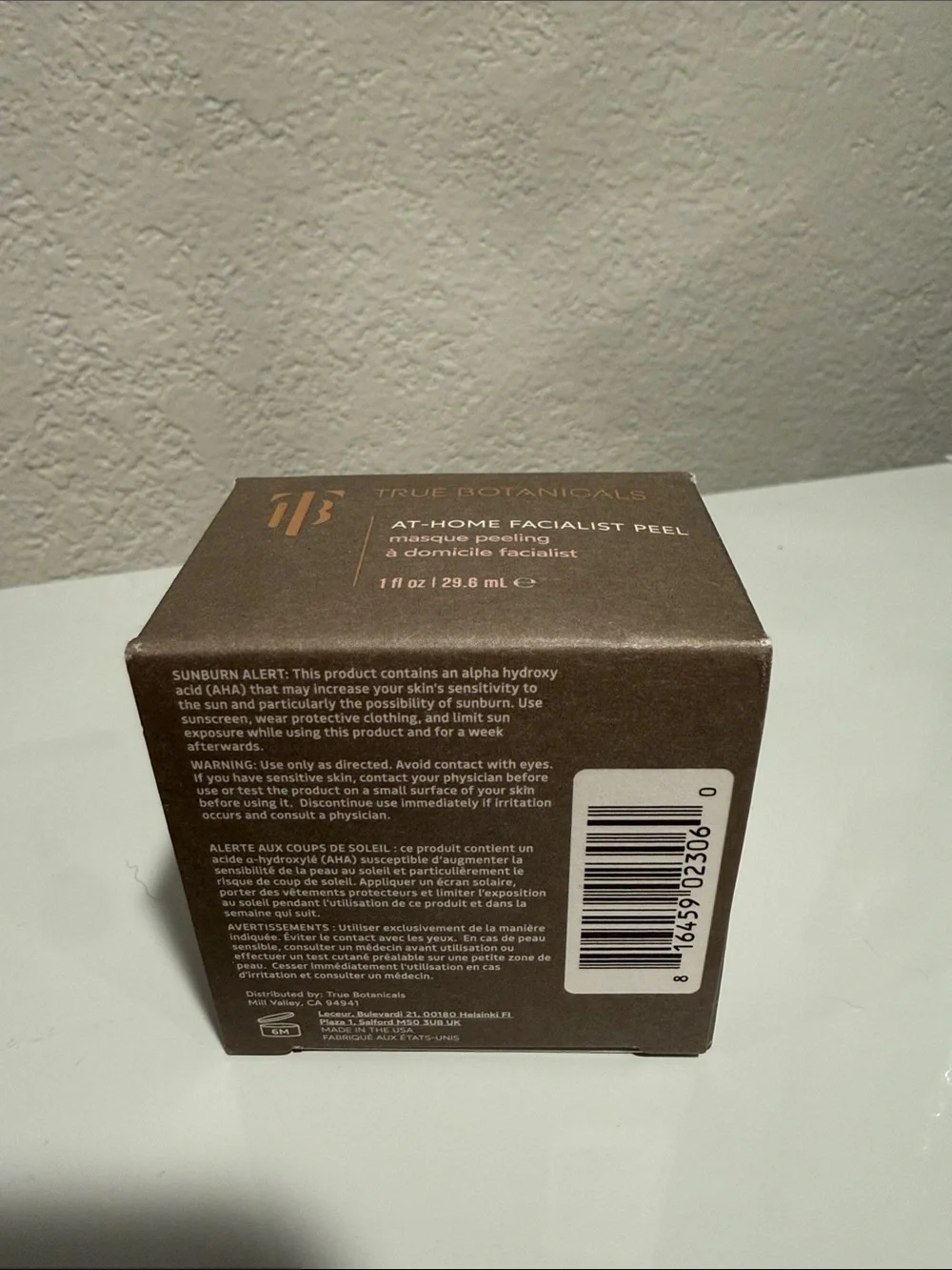 NIB True Botanicals At-Home Facialist Peel 1 fl. oz. 29.6 ml.